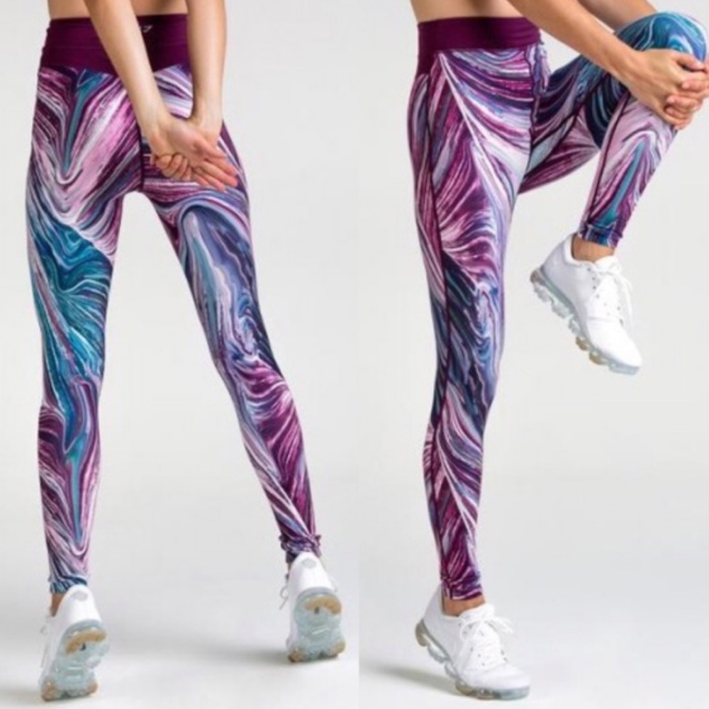 Gymshark Womens Strada Earth Leggings Size Medium